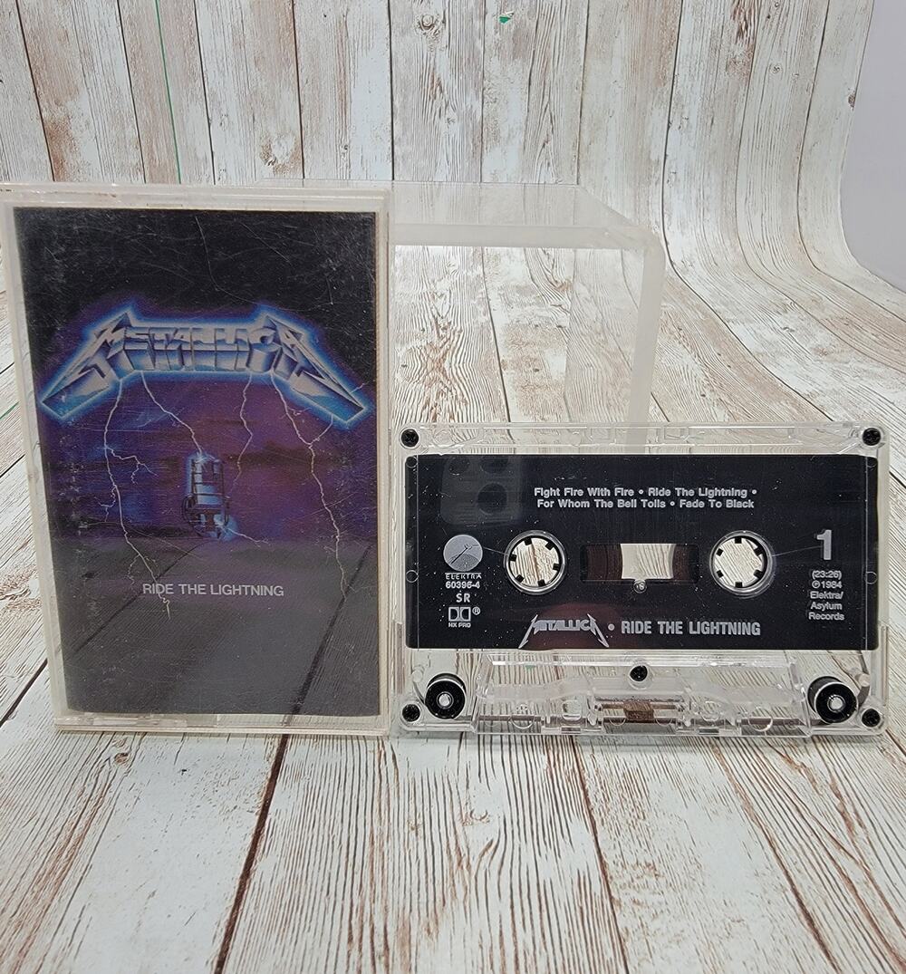 Metallica Ride The Lightning Cassette 1984 Megaforce Records Metal